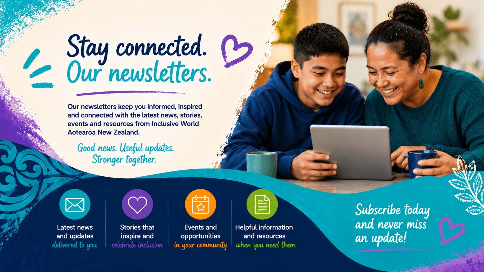 Stay connected with our newsletters Stay connected with our newsletters